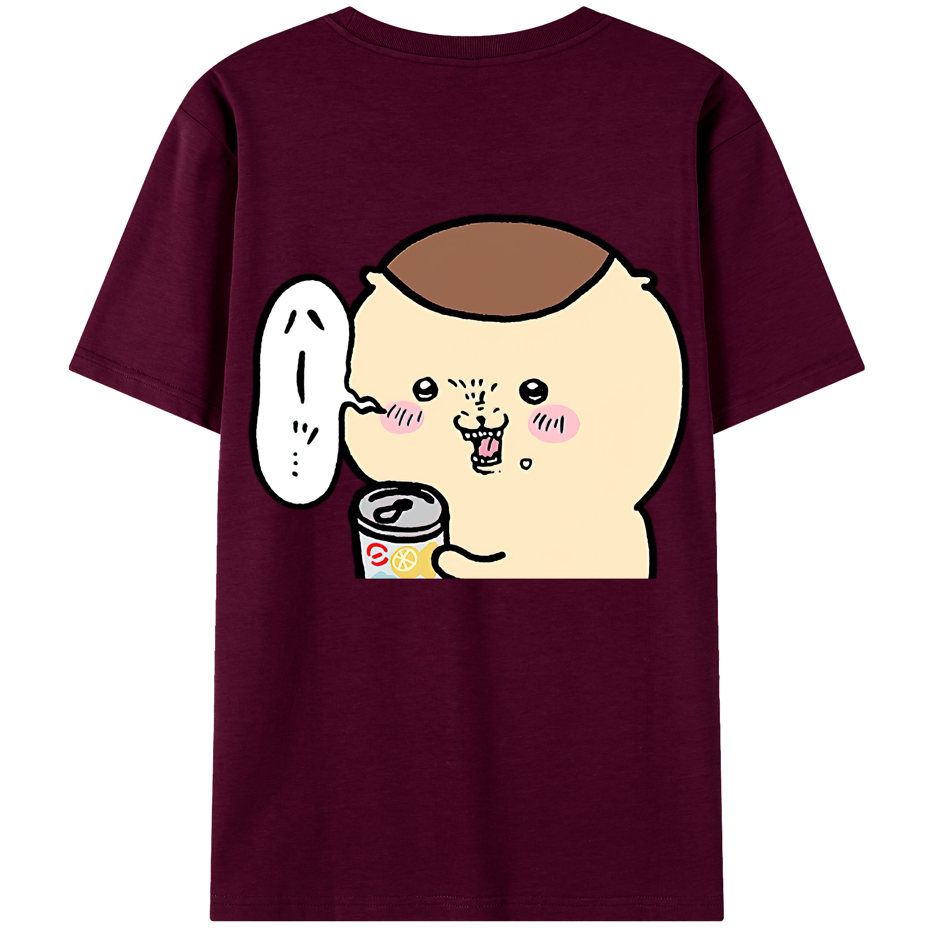 （画像用） ちいかわ くりまんじゅう Chii-kawa kuri manjū レディース半袖Tシャツ(バックプリント)